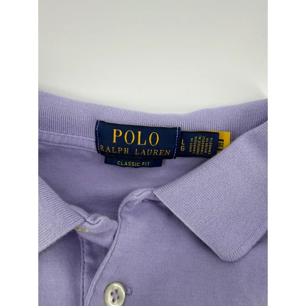 Polo Ralph Lauren Mens Classic Fit Polo Shirt Lavender Purple